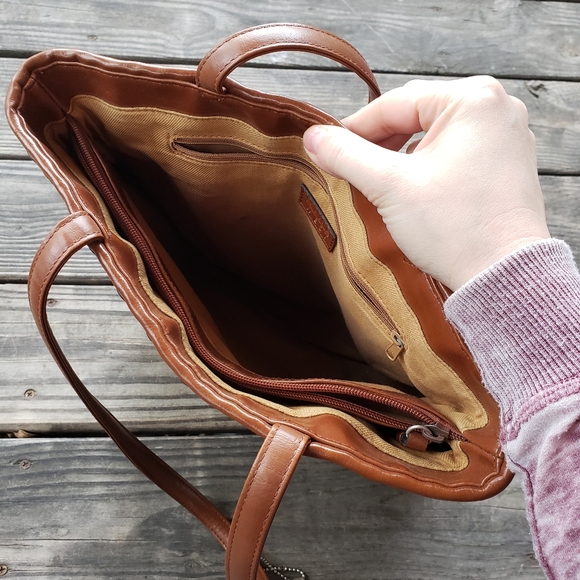 Nine West Accessories tote purse faux leather woven - Picture 8 of 9